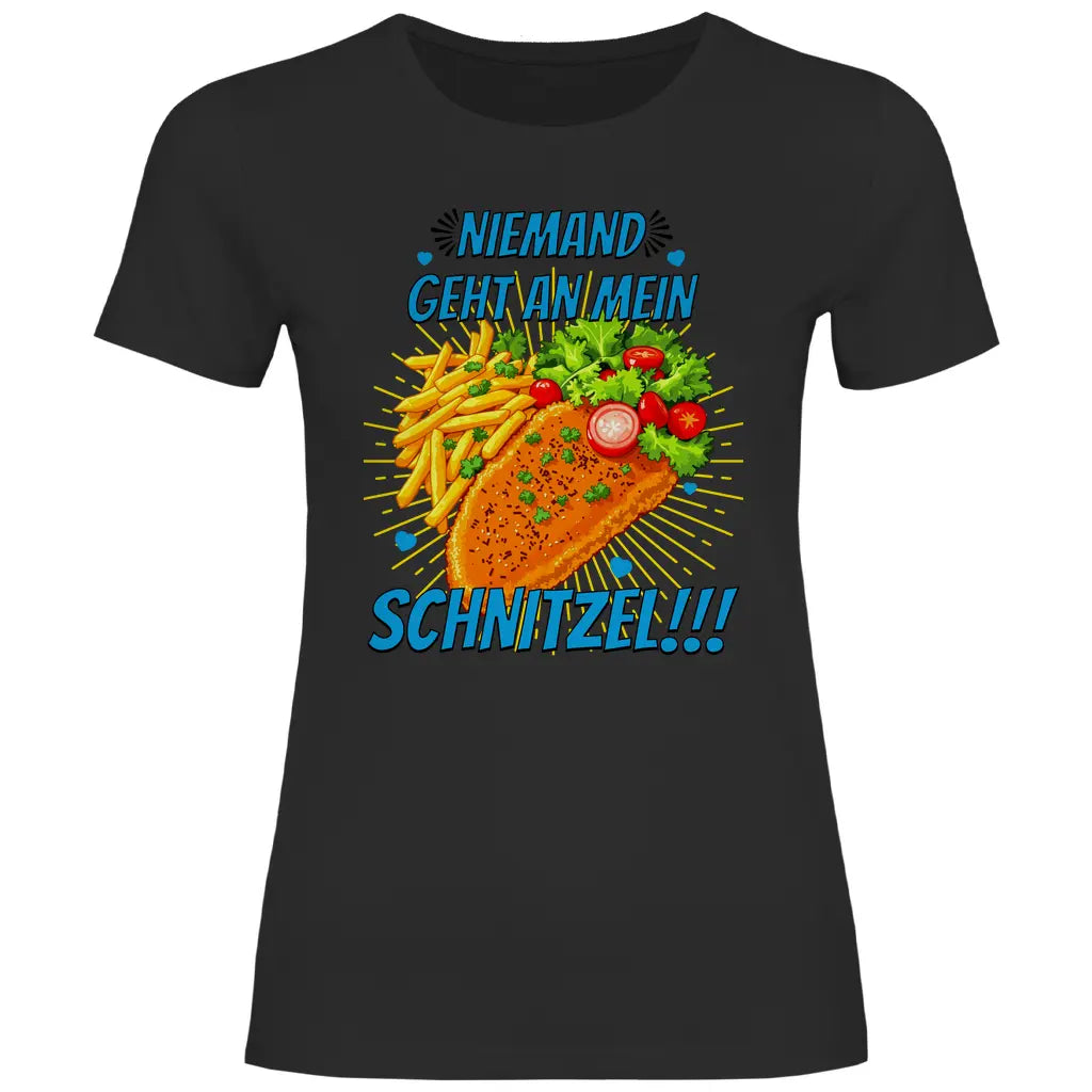 Alice Weidel T-Shirt 'Niemand geht an mein Schnitzel' Damen