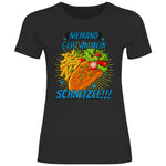 Alice Weidel T-Shirt 'Niemand geht an mein Schnitzel' Damen