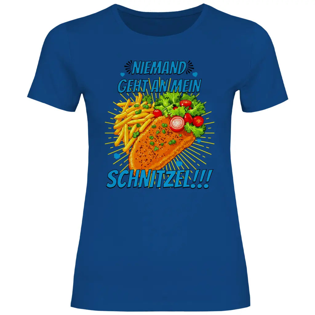 Alice Weidel T-Shirt 'Niemand geht an mein Schnitzel' Damen