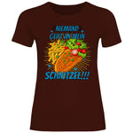 Alice Weidel T-Shirt 'Niemand geht an mein Schnitzel' Damen
