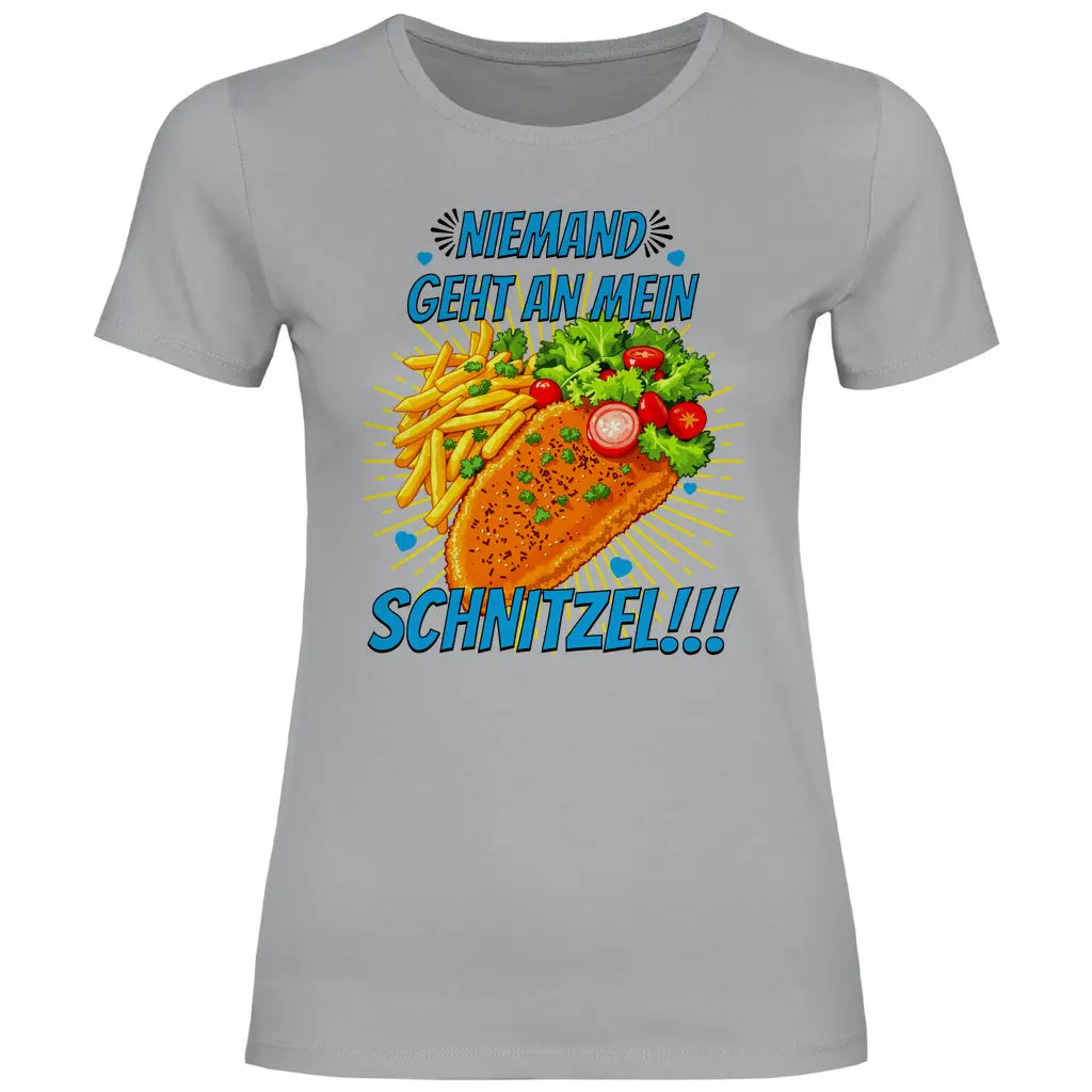 Alice Weidel T-Shirt 'Niemand geht an mein Schnitzel' Damen