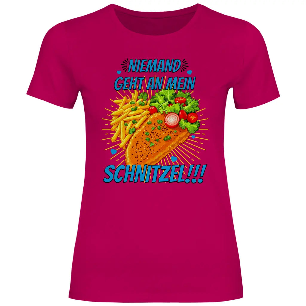 Alice Weidel T-Shirt 'Niemand geht an mein Schnitzel' Damen