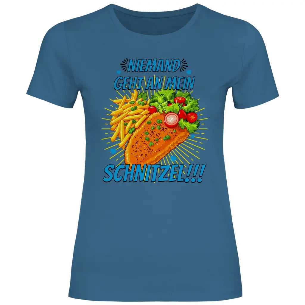 Alice Weidel T-Shirt 'Niemand geht an mein Schnitzel' Damen