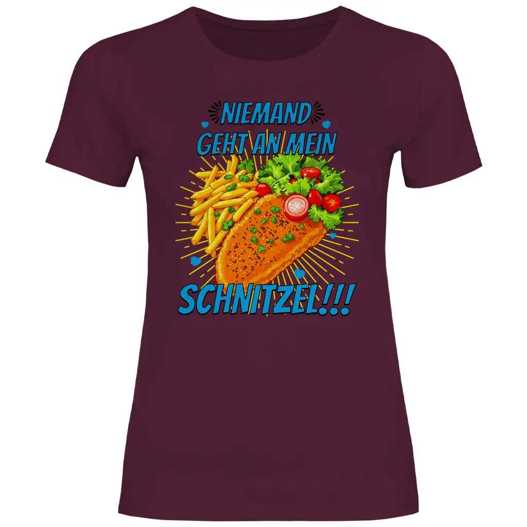 Alice Weidel T-Shirt 'Niemand geht an mein Schnitzel' Damen