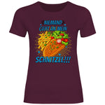 Alice Weidel T-Shirt 'Niemand geht an mein Schnitzel' Damen