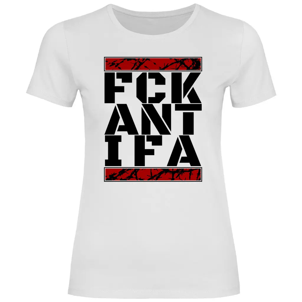 Anti Antifa T-Shirt 'FCK Antifa' Damen