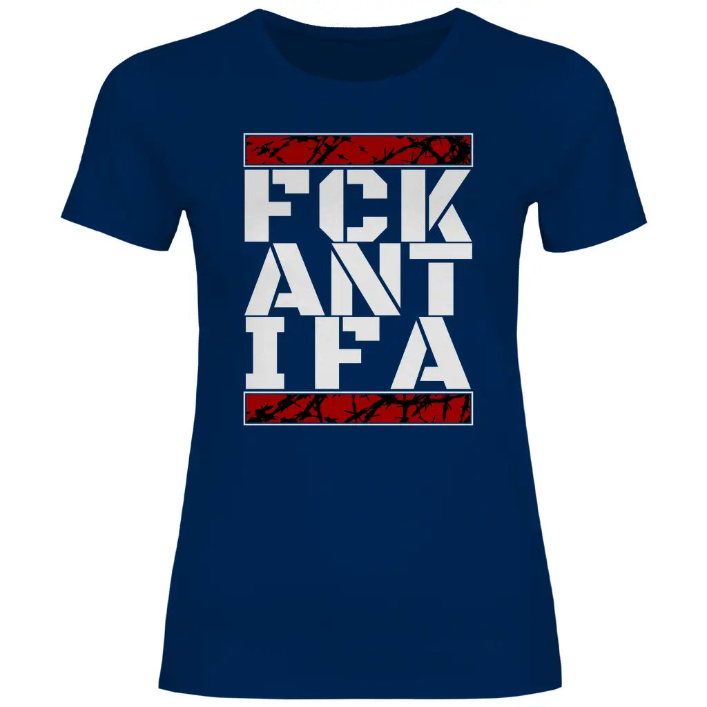 Anti Antifa T-Shirt 'FCK Antifa' Damen