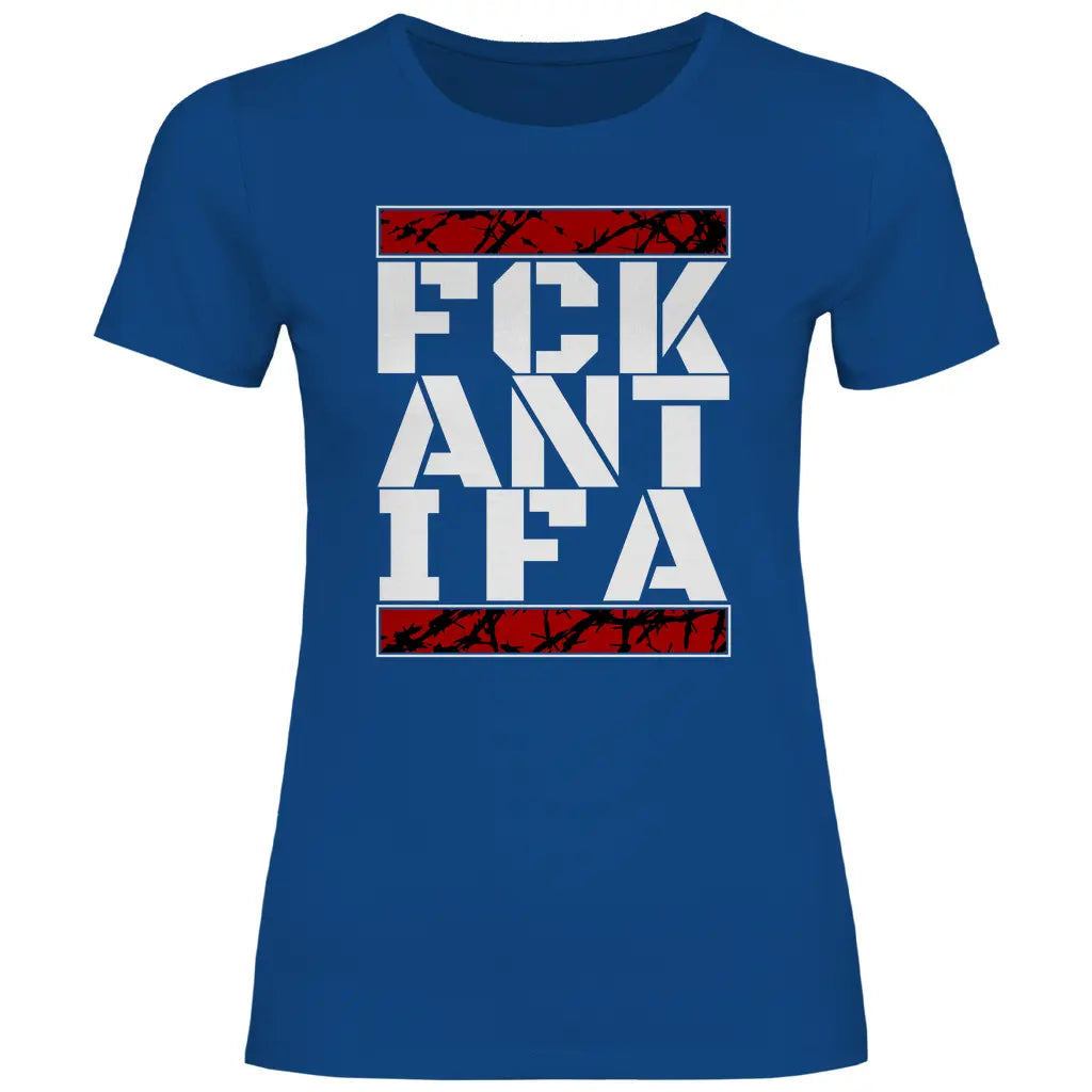 Anti Antifa T-Shirt 'FCK Antifa' Damen