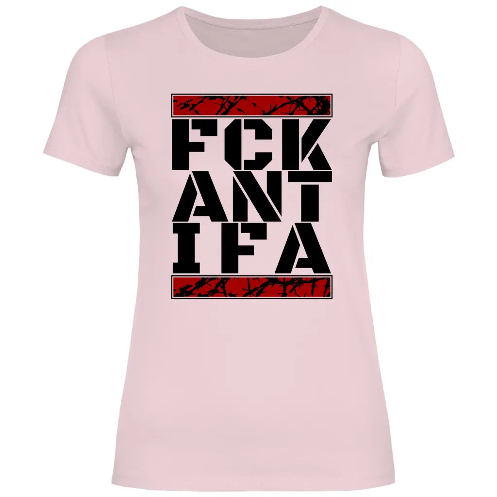 Anti Antifa T-Shirt 'FCK Antifa' Damen