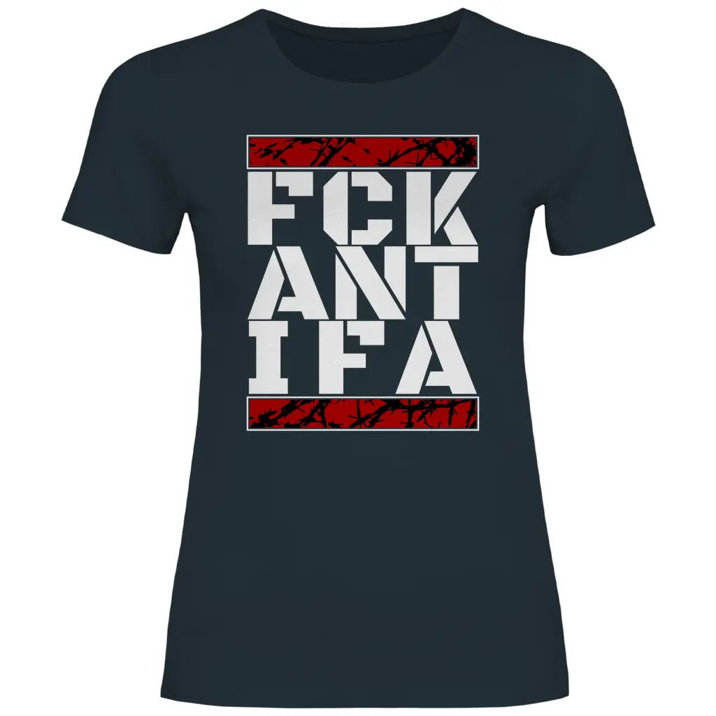 Anti Antifa T-Shirt 'FCK Antifa' Damen