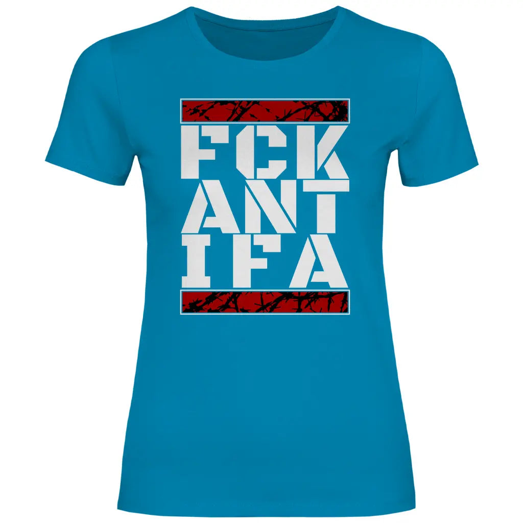 Anti Antifa T-Shirt 'FCK Antifa' Damen