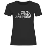 Anti Antifa T-Shirt 'We Hate Antifa' Damen