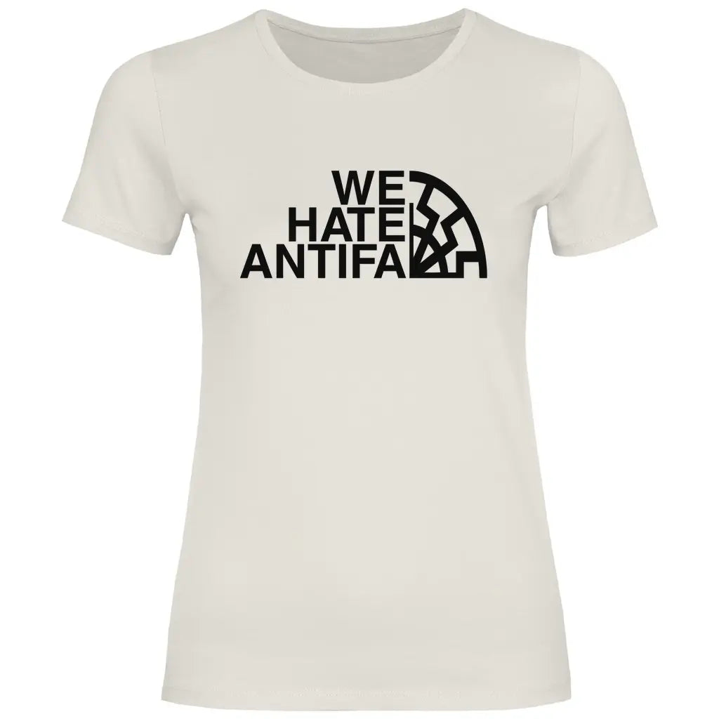 Anti Antifa T-Shirt 'We Hate Antifa' Damen