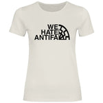 Anti Antifa T-Shirt 'We Hate Antifa' Damen