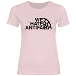 Anti Antifa T-Shirt 'We Hate Antifa' Damen