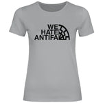 Anti Antifa T-Shirt 'We Hate Antifa' Damen