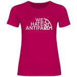 Anti Antifa T-Shirt 'We Hate Antifa' Damen