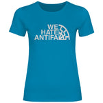 Anti Antifa T-Shirt 'We Hate Antifa' Damen