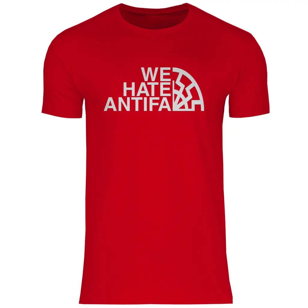 Anti Antifa T-Shirt 'We Hate Antifa' Herren