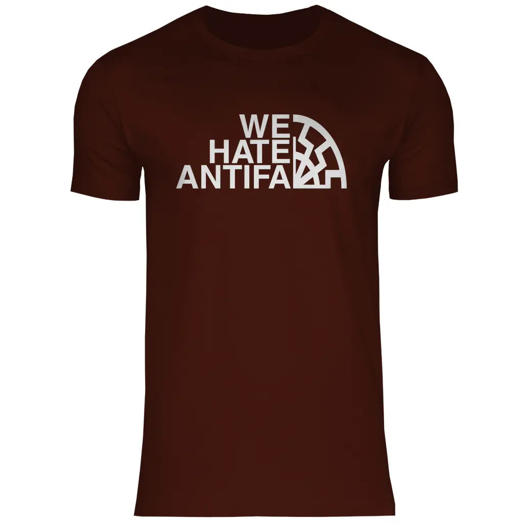 Anti Antifa T-Shirt 'We Hate Antifa' Herren