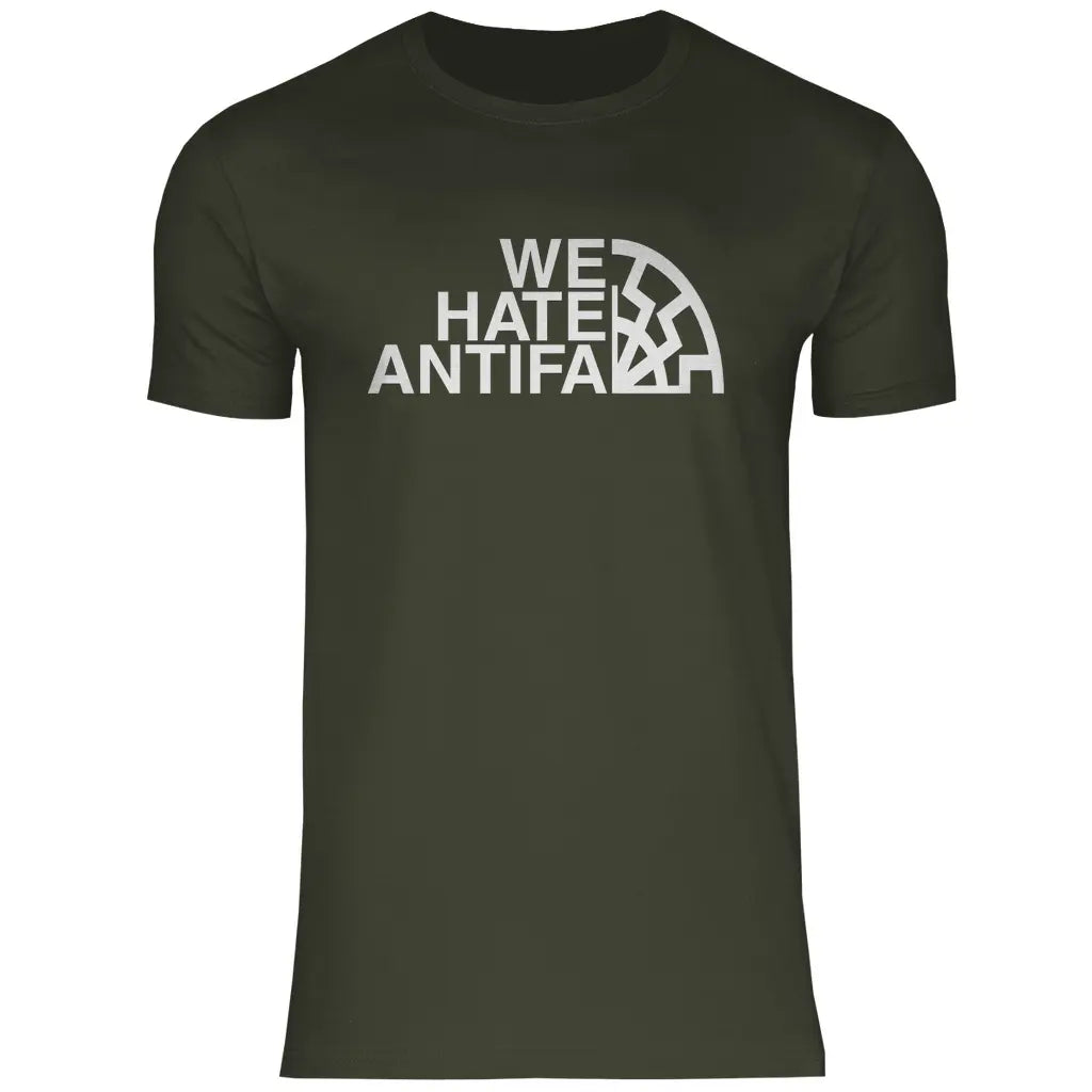 Anti Antifa T-Shirt 'We Hate Antifa' Herren