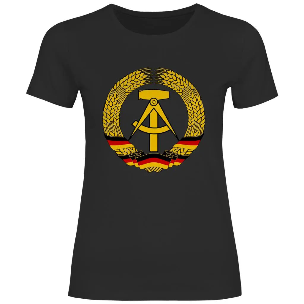 DDR T-Shirt 'DDR Wappen' Damen PatriotenPrint