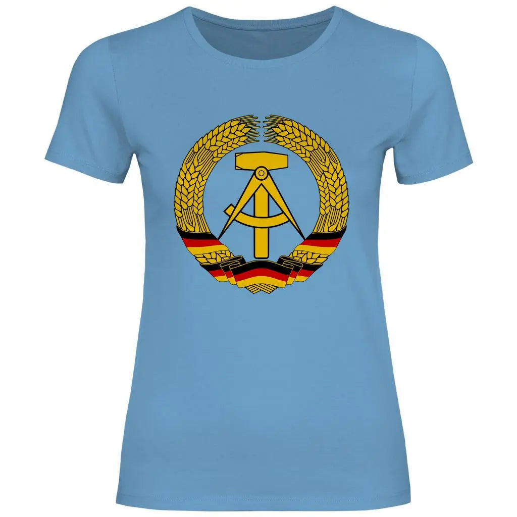 DDR T-Shirt 'DDR Wappen' Damen PatriotenPrint