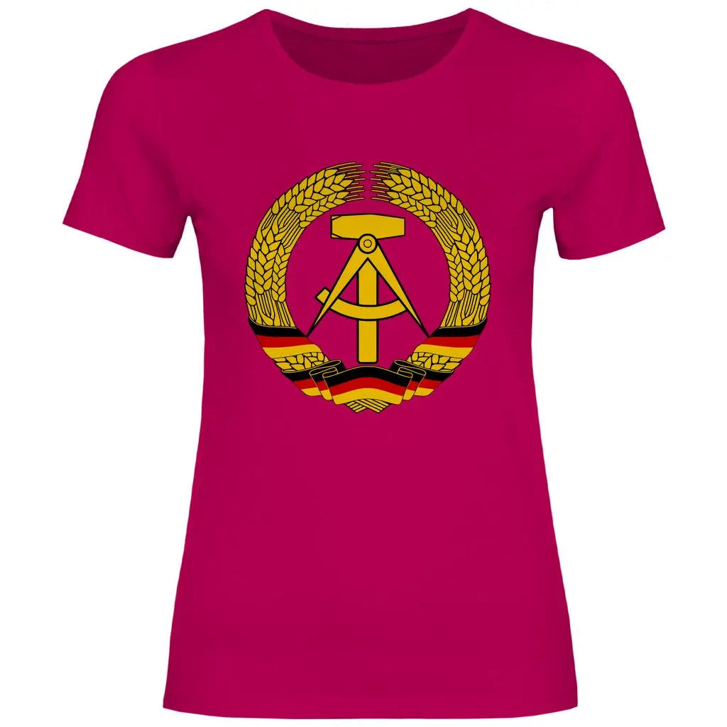 DDR T-Shirt 'DDR Wappen' Damen PatriotenPrint
