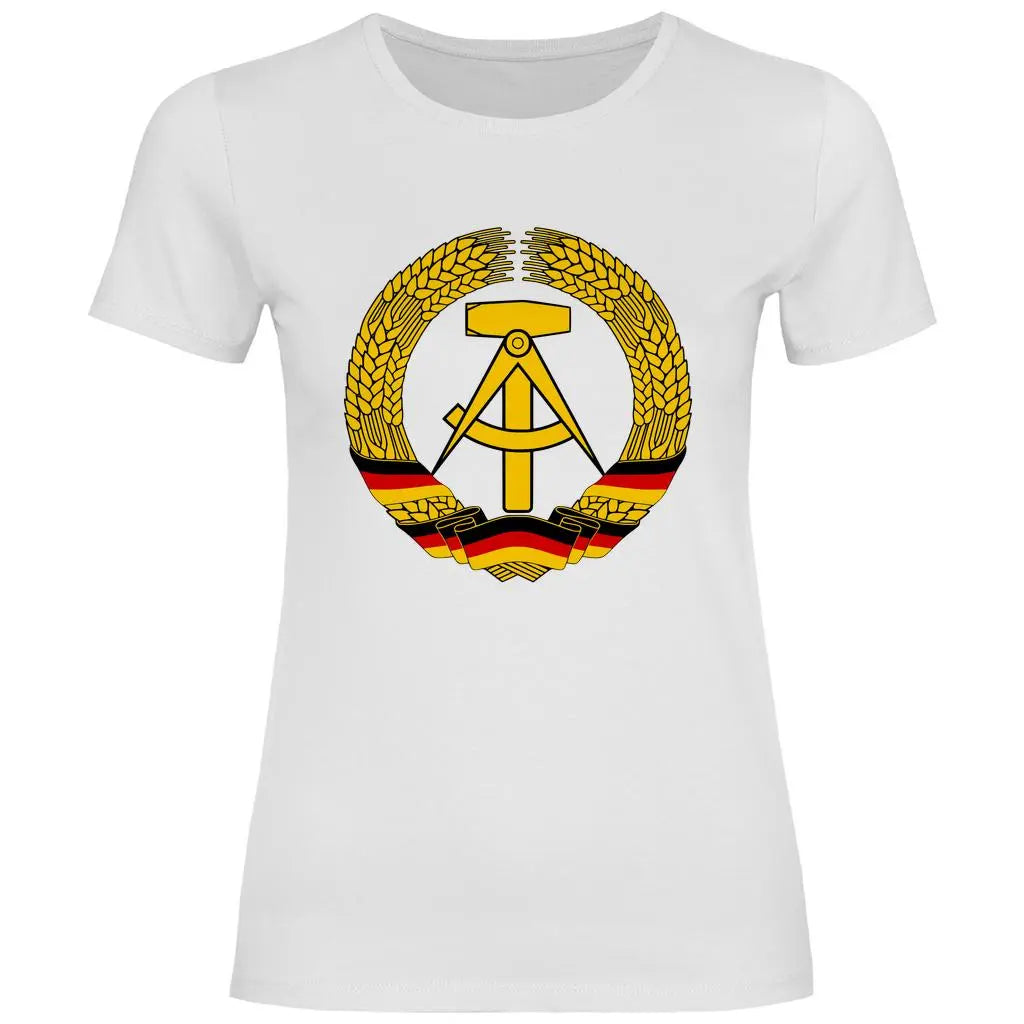 DDR T-Shirt 'DDR Wappen' Damen PatriotenPrint