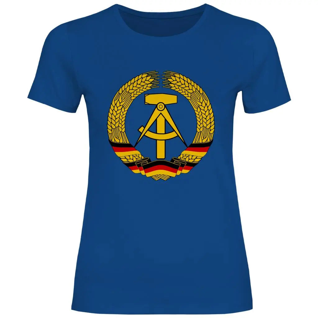 DDR T-Shirt 'DDR Wappen' Damen PatriotenPrint