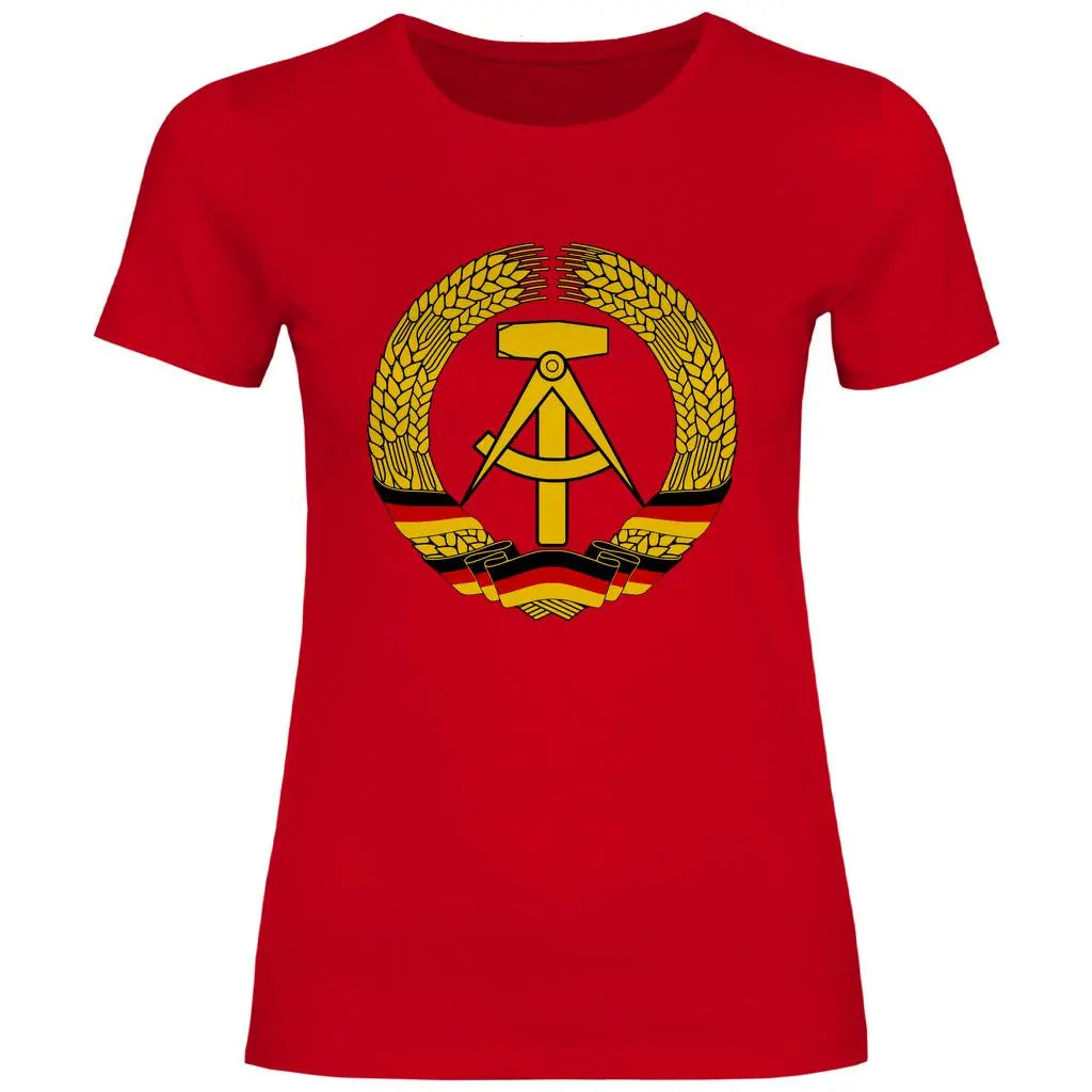 DDR T-Shirt 'DDR Wappen' Damen PatriotenPrint