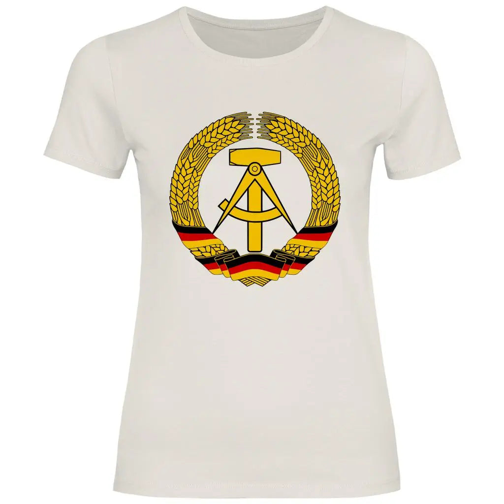 DDR T-Shirt 'DDR Wappen' Damen PatriotenPrint