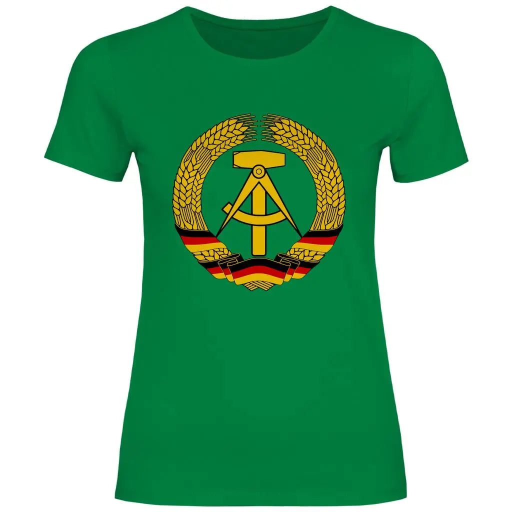 DDR T-Shirt 'DDR Wappen' Damen PatriotenPrint