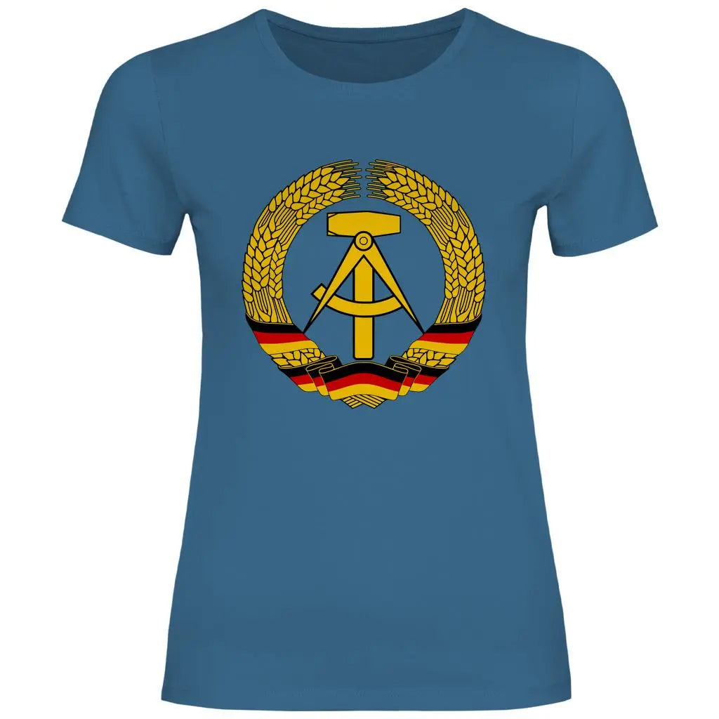 DDR T-Shirt 'DDR Wappen' Damen PatriotenPrint