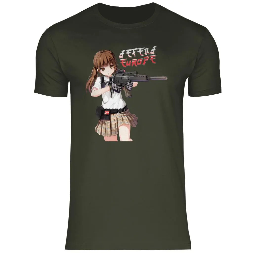 Defend Europe T-Shirt 'G36 Girl' Herren - PatriotenPrint