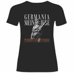 Deutschland T-Shirt 'Germania meine Liebe' Damen PatriotenPrint