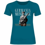 Deutschland T-Shirt 'Germania meine Liebe' Damen PatriotenPrint