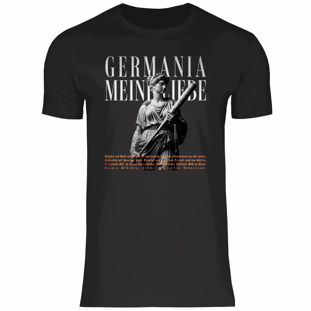 Deutschland T-Shirt 'Germania meine Liebe' Herren PatriotenPrint