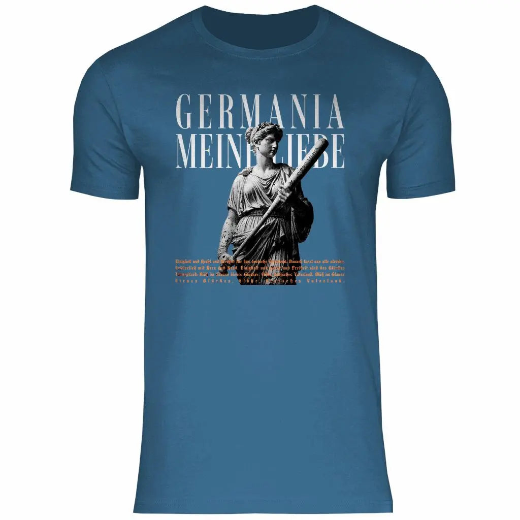 Deutschland T-Shirt 'Germania meine Liebe' Herren PatriotenPrint