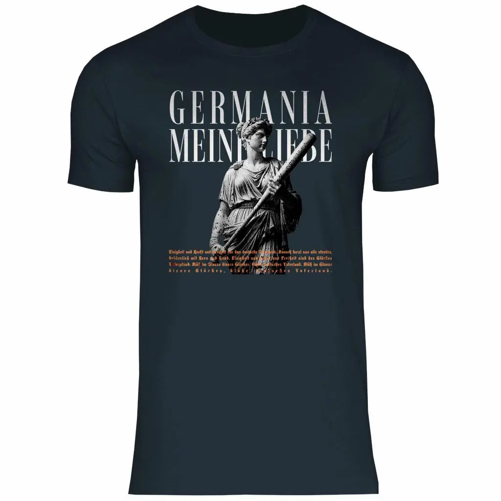 Deutschland T-Shirt 'Germania meine Liebe' Herren PatriotenPrint