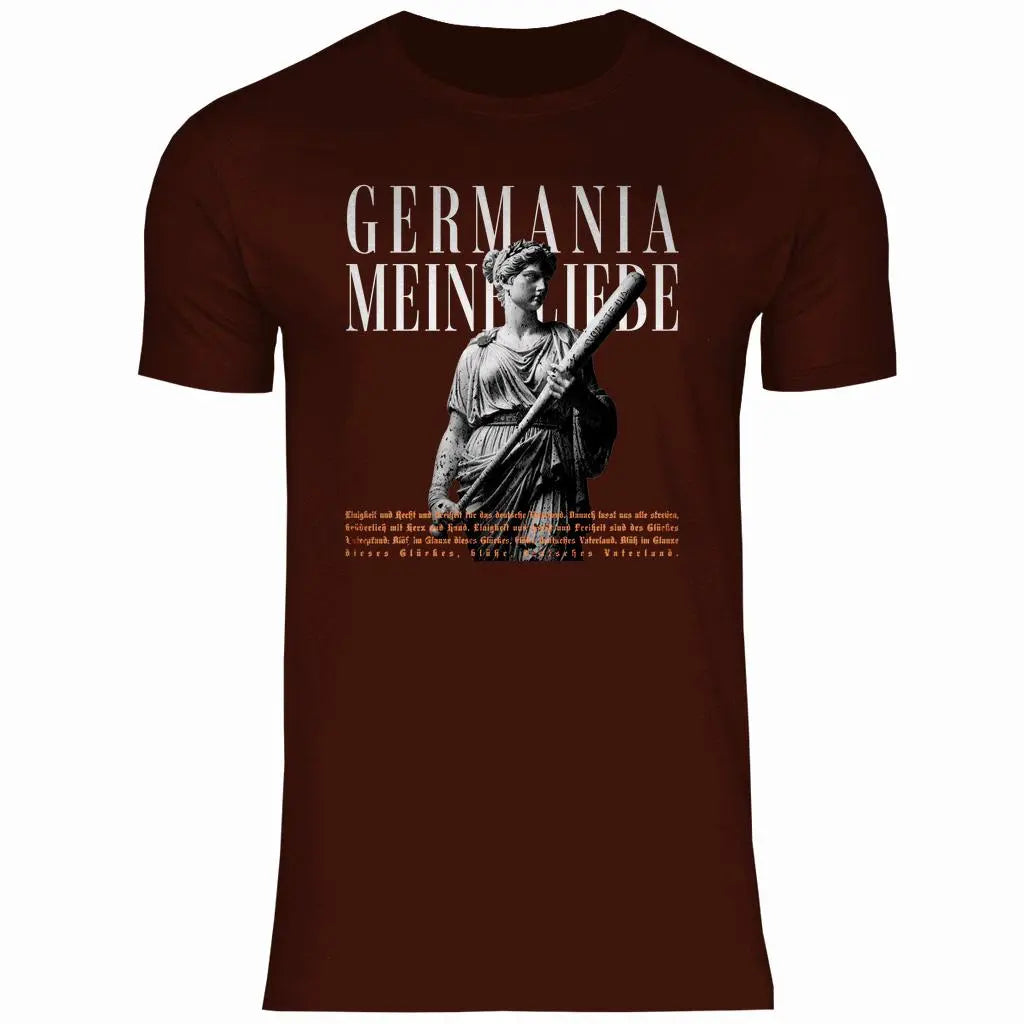 Deutschland T-Shirt 'Germania meine Liebe' Herren PatriotenPrint