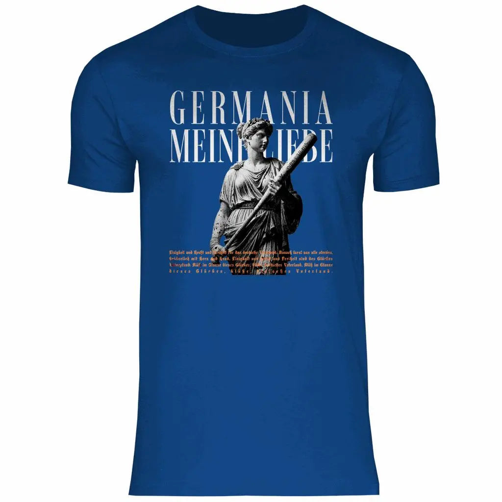 Deutschland T-Shirt 'Germania meine Liebe' Herren PatriotenPrint