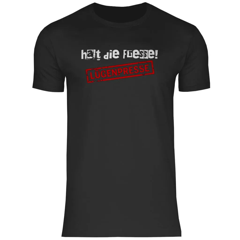 Deutschland T-Shirt 'Halt die Fresse! Lügenpresse' - PatriotenPrint