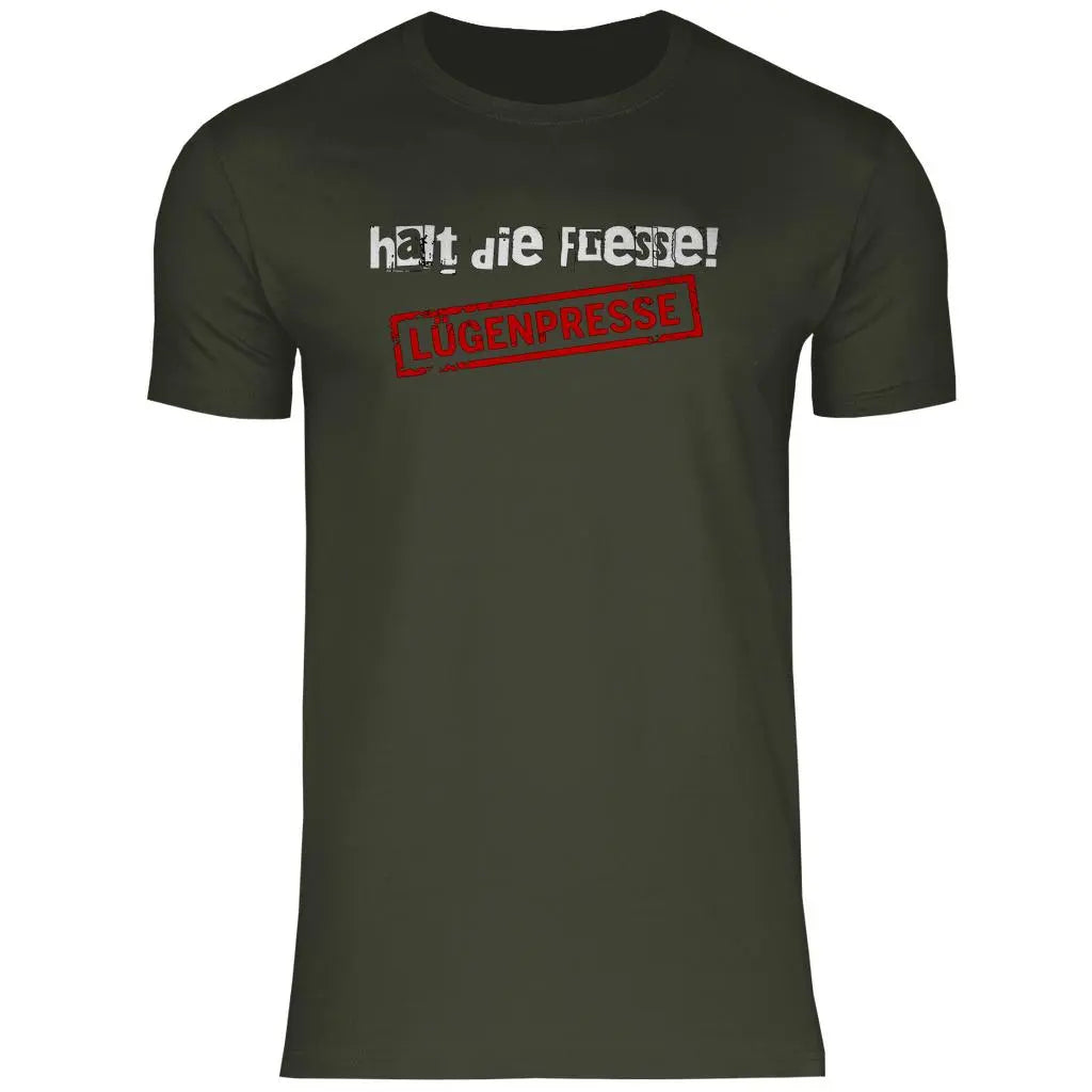 Deutschland T-Shirt 'Halt die Fresse! Lügenpresse' - PatriotenPrint