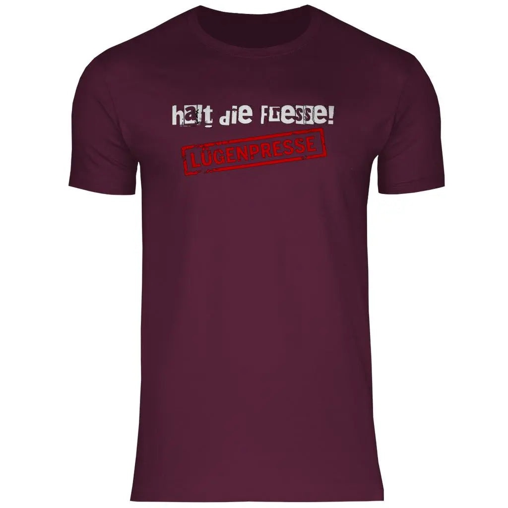 Deutschland T-Shirt 'Halt die Fresse! Lügenpresse' - PatriotenPrint