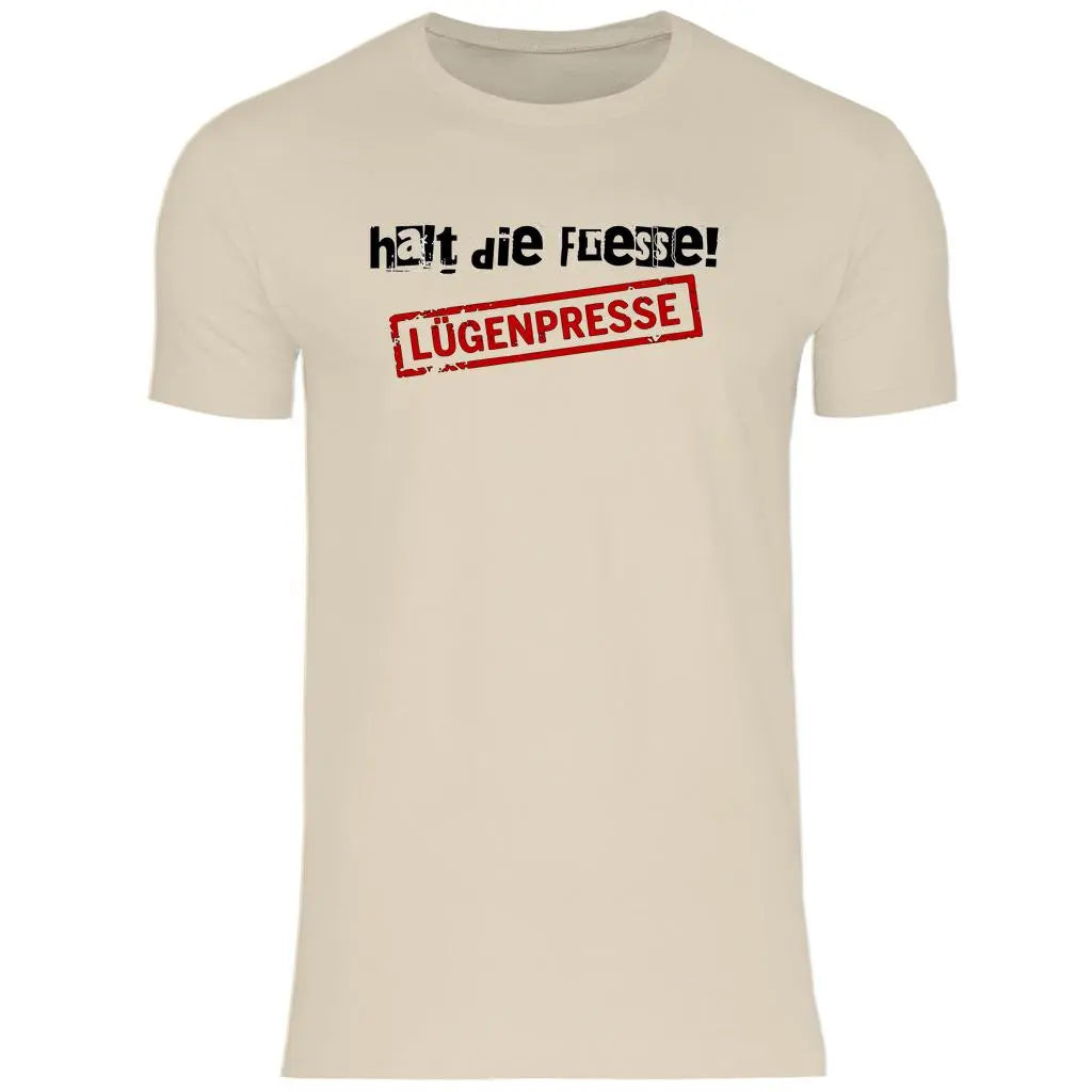 Deutschland T-Shirt 'Halt die Fresse! Lügenpresse' - PatriotenPrint