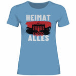 Deutschland T-Shirt 'Heimat über Alles' Damen PatriotenPrint