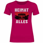 Deutschland T-Shirt 'Heimat über Alles' Damen PatriotenPrint