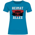 Deutschland T-Shirt 'Heimat über Alles' Damen PatriotenPrint