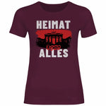 Deutschland T-Shirt 'Heimat über Alles' Damen PatriotenPrint